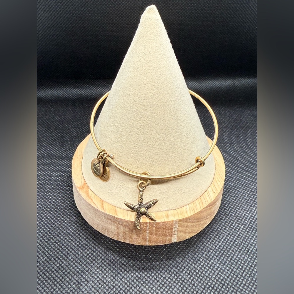 🐚ALEX AND ANI🐚Seashell Charm Bangle in Rafaelian Gold/EUC